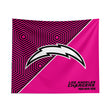 Pixsona Los Angeles Chargers Pink Implosion Tapestry | Personalized | Custom