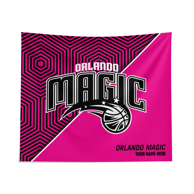 Pixsona Orlando Magic Pink Implosion Tapestry | Personalized | Custom