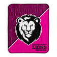 Pixsona Southeastern Louisiana Lions Pink Implosion Pixel Fleece Blanket | Personalized | Custom