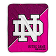 Pixsona Notre Dame Fighting Irish Pink Implosion Pixel Fleece Blanket | Personalized | Custom