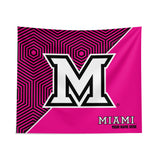 Pixsona Miami University Redhawks Pink Implosion Tapestry | Personalized | Custom