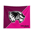 Pixsona Utah Valley Wolverines Pink Implosion Tapestry | Personalized | Custom