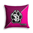 Pixsona South Dakota Coyotes Pink Implosion Throw Pillow | Personalized | Custom