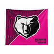 Pixsona Memphis Grizzlies Pink Implosion Tapestry | Personalized | Custom