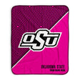 Pixsona Oklahoma State Cowboys Pink Implosion Pixel Fleece Blanket | Personalized | Custom