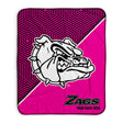 Pixsona Gonzaga Bulldogs Pink Implosion Pixel Fleece Blanket | Personalized | Custom