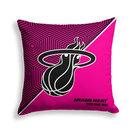 Pixsona Miami Heat Pink Implosion Throw Pillow | Personalized | Custom