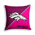 Pixsona Denver Broncos Pink Implosion Throw Pillow | Personalized | Custom