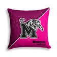 Pixsona Memphis Tigers Pink Implosion Throw Pillow | Personalized | Custom