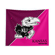 Pixsona Kansas Jayhawks Pink Implosion Tapestry | Personalized | Custom