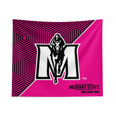 Pixsona Murray State Racers Pink Implosion Tapestry | Personalized | Custom