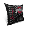 Pixsona Throw Pillows Ohio State Buckeyes Halftone Throw Pillow | Personalized | Custom