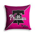 Pixsona Philadelphia Phillies Pink Implosion Throw Pillow | Personalized | Custom