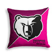 Pixsona Memphis Grizzlies Pink Implosion Throw Pillow | Personalized | Custom