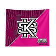 Pixsona Kennesaw State Owls Pink Implosion Tapestry | Personalized | Custom