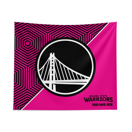 Pixsona Golden State Warriors Pink Implosion Tapestry | Personalized | Custom