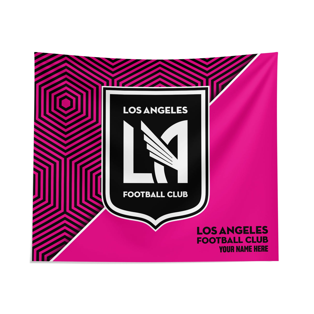 Pixsona Los Angeles Football Club Pink Implosion Tapestry | Personalized | Custom