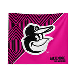 Pixsona Baltimore Orioles Pink Implosion Tapestry | Personalized | Custom