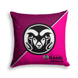 Pixsona Colorado State Rams Pink Implosion Throw Pillow | Personalized | Custom