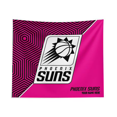 Pixsona Phoenix Suns Pink Implosion Tapestry | Personalized | Custom