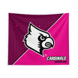 Pixsona Louisville Cardinals Pink Implosion Tapestry | Personalized | Custom