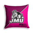 Pixsona James Madison Dukes Pink Implosion Throw Pillow | Personalized | Custom