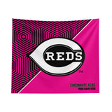 Pixsona Cincinnati Reds Pink Implosion Tapestry | Personalized | Custom