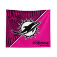 Pixsona Miami Dolphins Pink Implosion Tapestry | Personalized | Custom