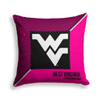 Pixsona West Virginia Mountaineers Pink Implosion Throw Pillow | Personalized | Custom