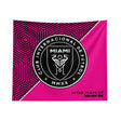 Pixsona Inter Miami CF Pink Implosion Tapestry | Personalized | Custom