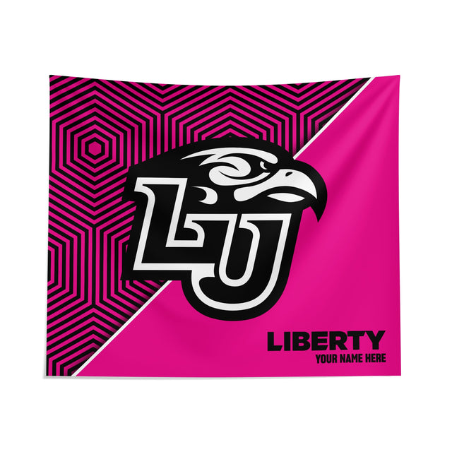 Pixsona Liberty Flames Pink Implosion Tapestry | Personalized | Custom