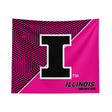 Pixsona Illinois Fighting Illini Pink Implosion Tapestry | Personalized | Custom