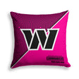 Pixsona Washington Commanders Pink Implosion Throw Pillow | Personalized | Custom