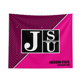 Pixsona Jackson State Tigers Pink Implosion Tapestry | Personalized | Custom