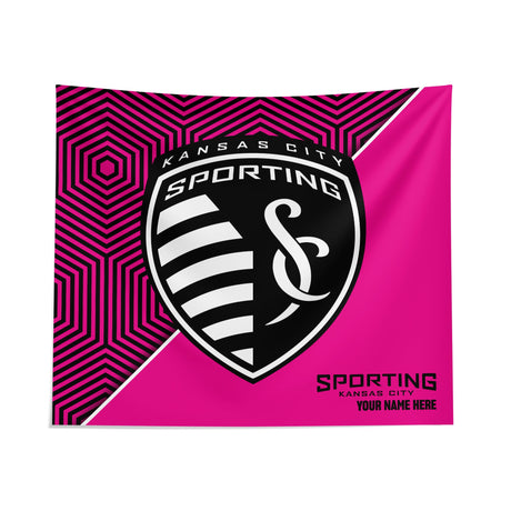 Pixsona Sporting Kansas City Pink Implosion Tapestry | Personalized | Custom