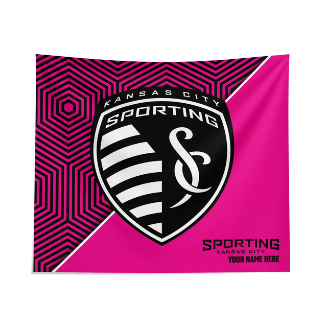 Pixsona Sporting Kansas City Pink Implosion Tapestry | Personalized | Custom