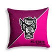 Pixsona NC State Wolfpack Pink Implosion Throw Pillow | Personalized | Custom