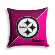 Pixsona Pittsburgh Steelers Pink Implosion Throw Pillow | Personalized | Custom