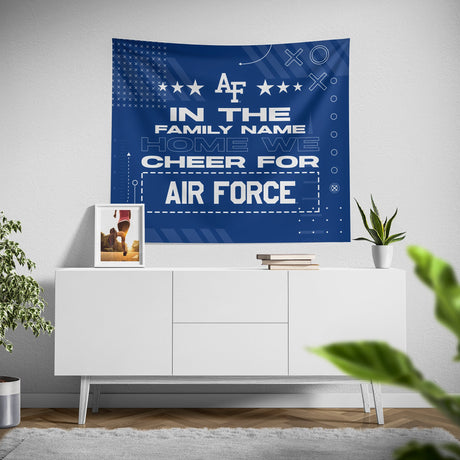 Pixsona Air Force Falcons Cheer Tapestry | Personalized | Custom