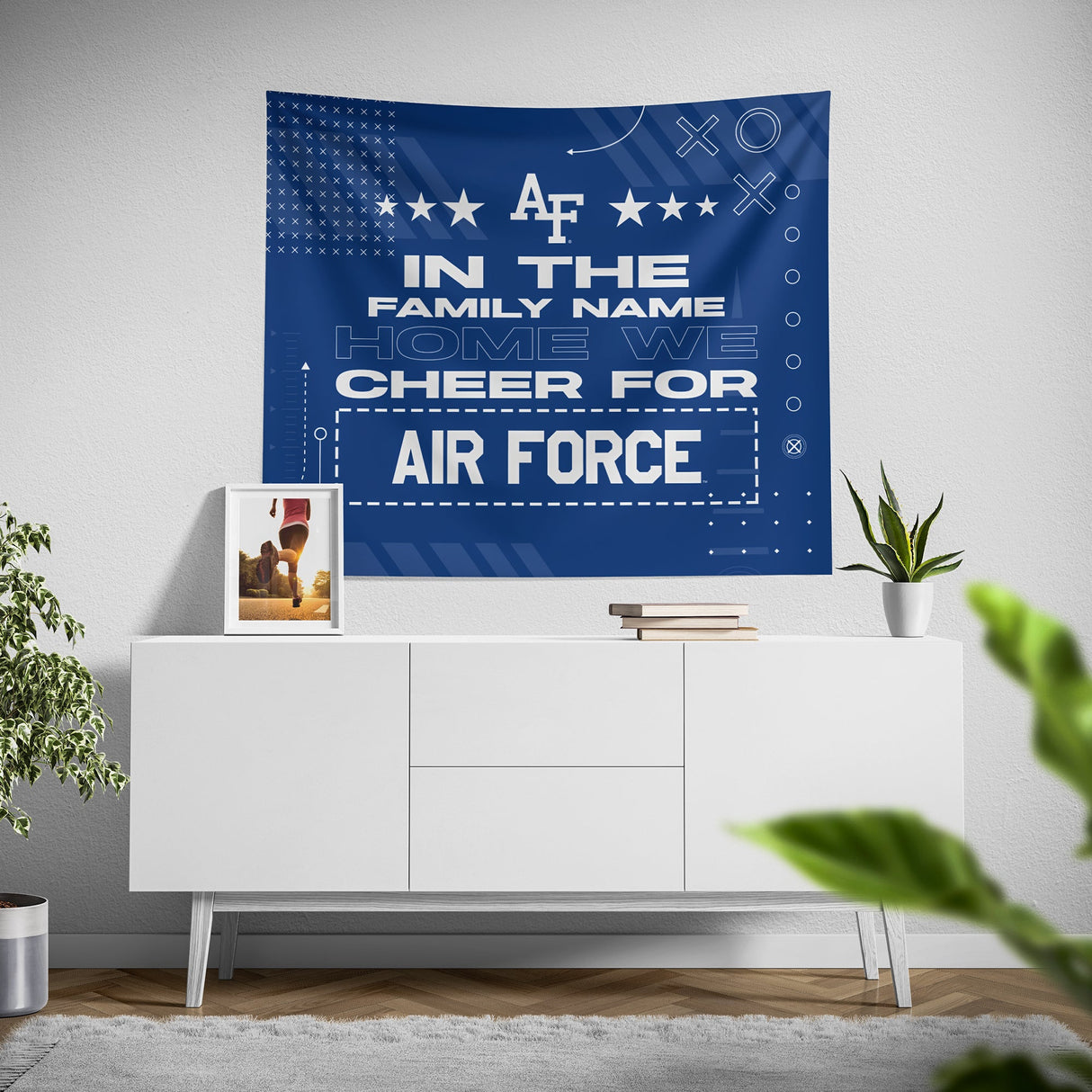 Pixsona Air Force Falcons Cheer Tapestry | Personalized | Custom