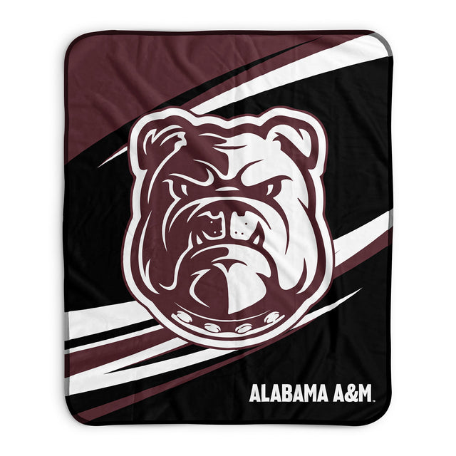 Pixsona Alabama A&M Bulldogs Velocity Pixel Fleece Blanket