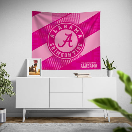 Pixsona Alabama Crimson Tide Pink Motion Tapestry