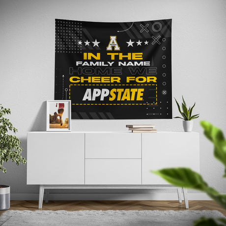 Pixsona Appalachian State Mountaineers Cheer Tapestry | Personalized | Custom