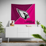 Pixsona Arizona Cardinals Pink Implosion Tapestry | Personalized | Custom