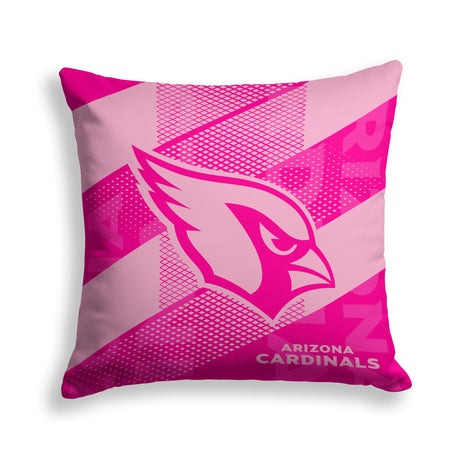 Pixsona Arizona Cardinals Pink Motion Throw Pillow