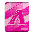 Pixsona Arizona Diamondbacks Pink Motion Pixel Fleece Blanket