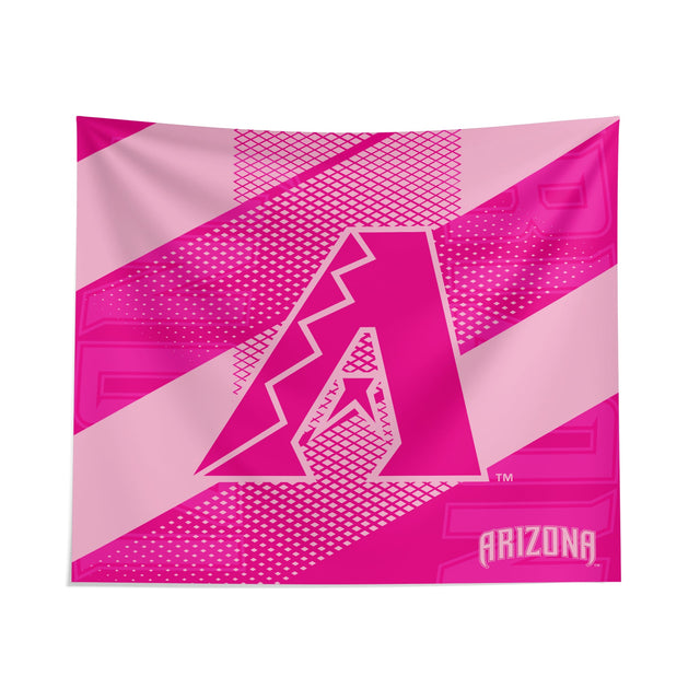 Pixsona Arizona Diamondbacks Pink Motion Tapestry