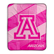 Pixsona Arizona Wildcats Pink Motion Pixel Fleece Blanket