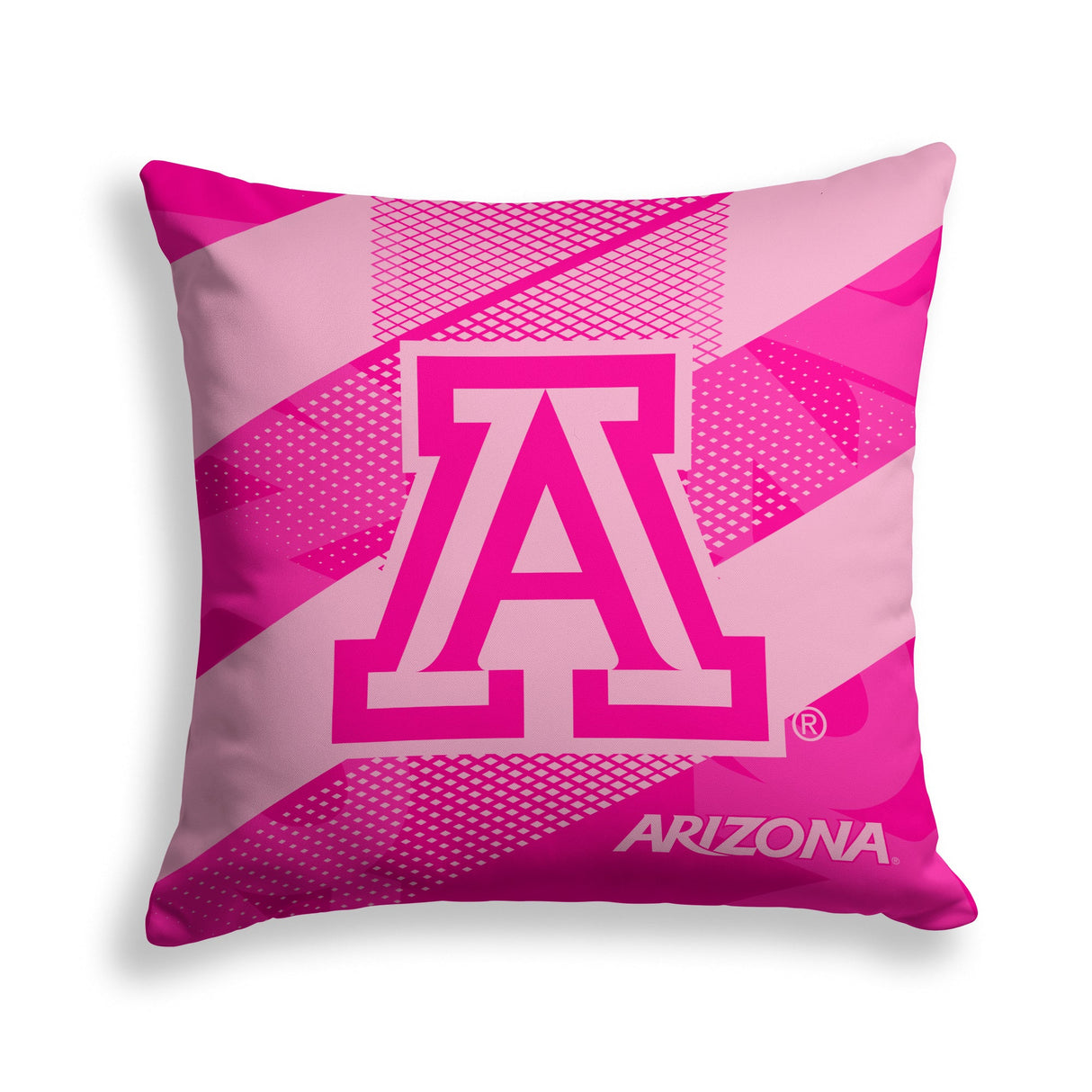 Pixsona Arizona Wildcats Pink Motion Throw Pillow