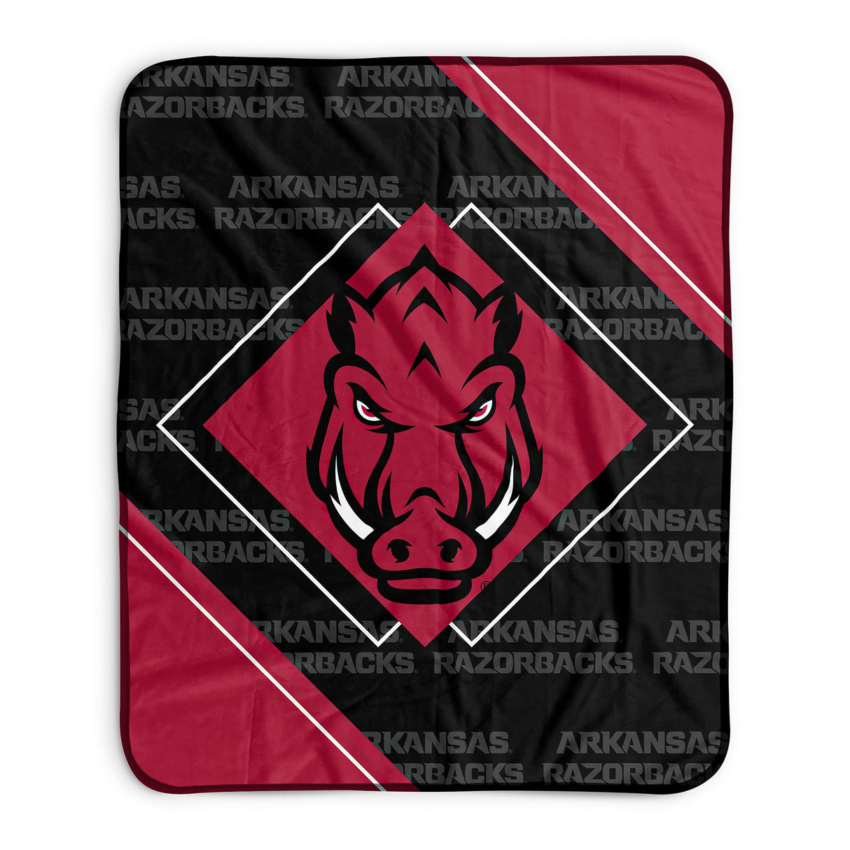 Pixsona Arkansas Razorbacks Boxed Pixel Fleece Blanket